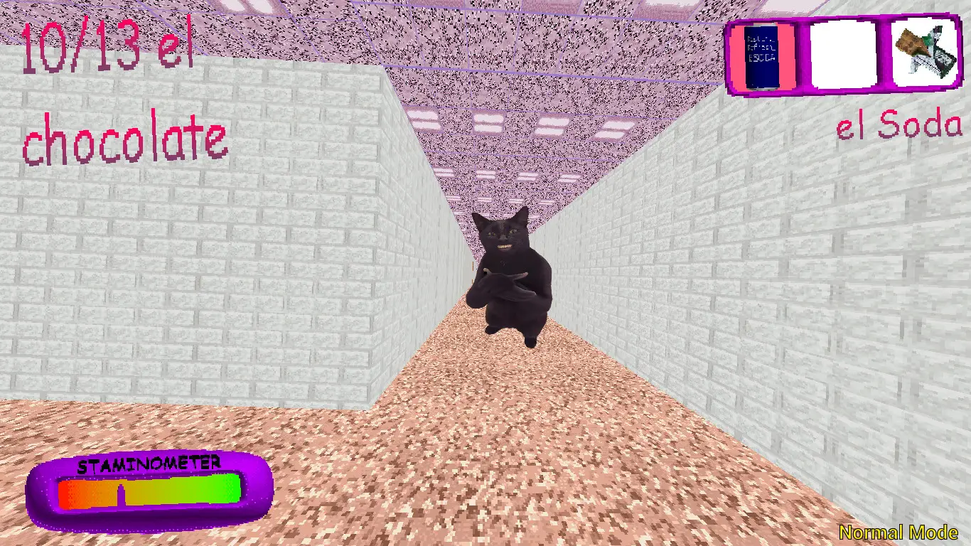Captura del gato negro que aplaude en el mod